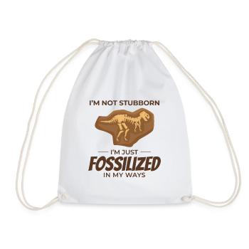 Fossilienjagd Paläontologie Sammler Geologie - Turnbeutel - Weiß - Vorne