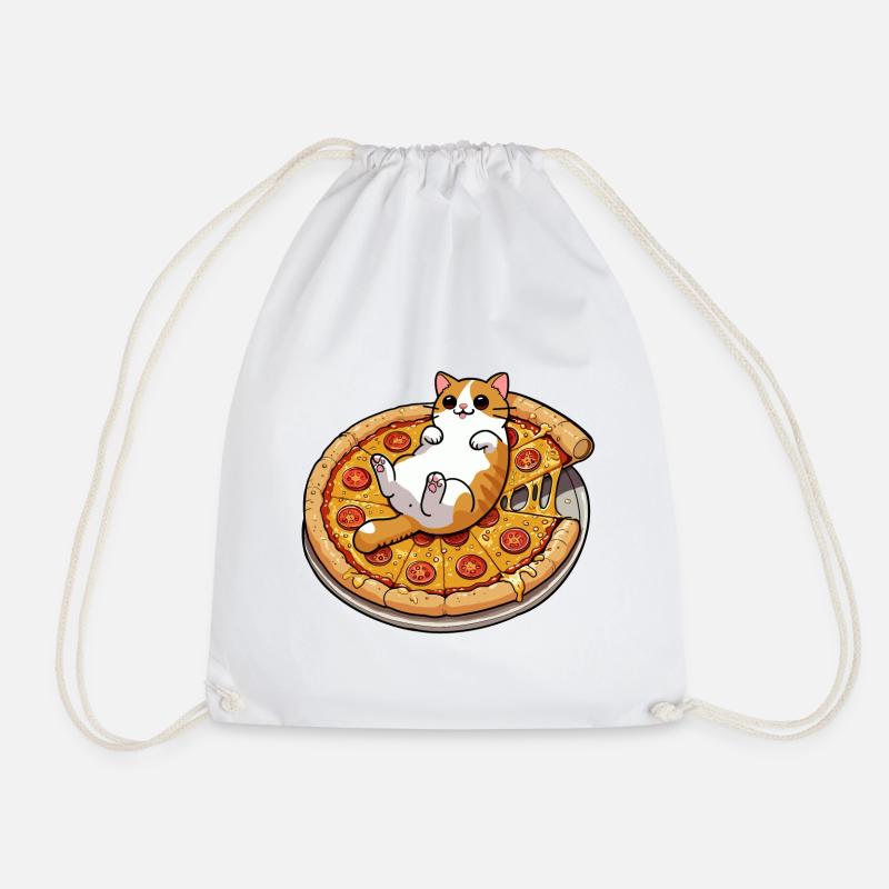 Cheezicat! - Drawstring Bag - white