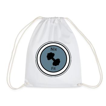 Nix Fit Motivational Design - Drawstring Bag - white - Front