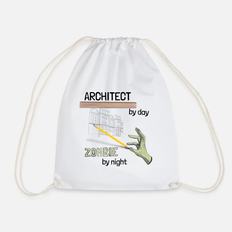 Architecte - Zombie by night - Sac de sport léger - blanc