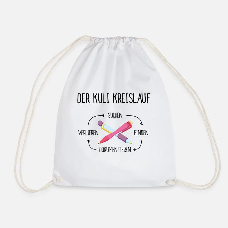 Altenpflege Der Kuli Kreislauf - Turnbeutel - Weiß