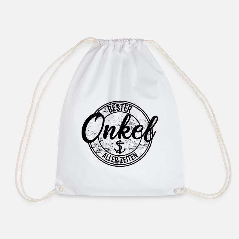 Best uncle ever - Drawstring Bag - white