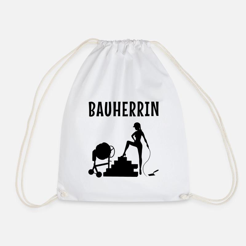 Bauherrin - Turnbeutel - Weiß