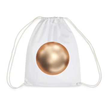 Golden Ball - Drawstring Bag - white - Front