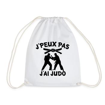 je peux pas j'ai judo - Sac de sport léger - blanc - Devant