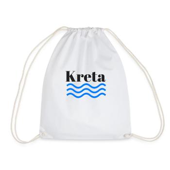 Kreta Welle - Turnbeutel - Weiß - Vorne