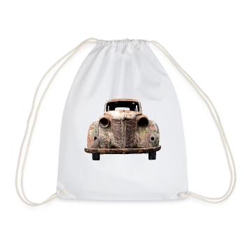 voiture - Sac de sport léger - blanc - Devant