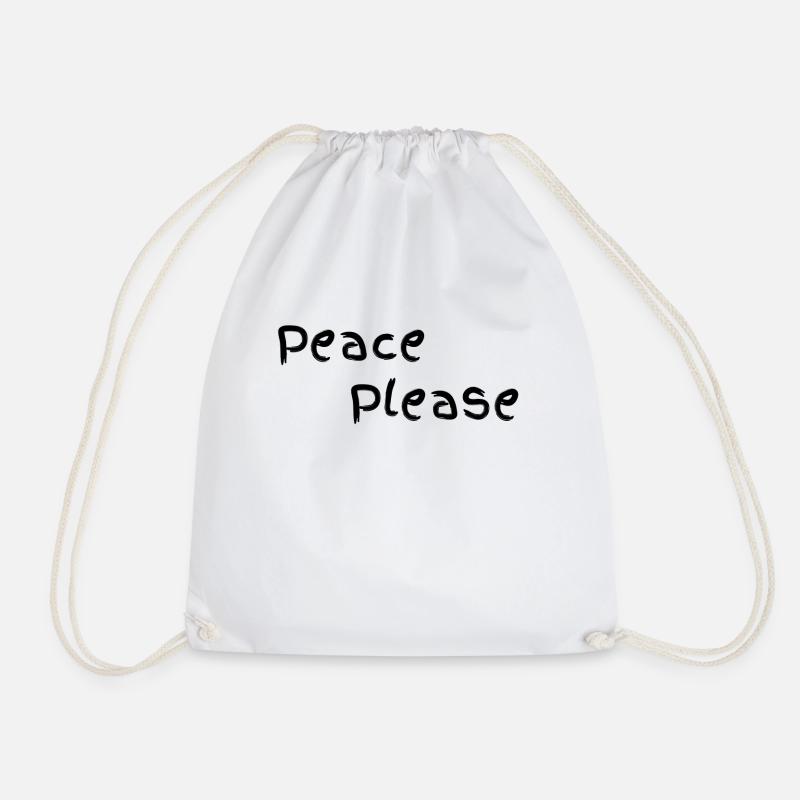 Peace please - Turnbeutel - Weiß