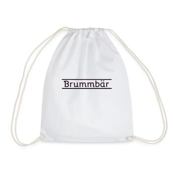 Brummbär - Turnbeutel - Weiß - Vorne