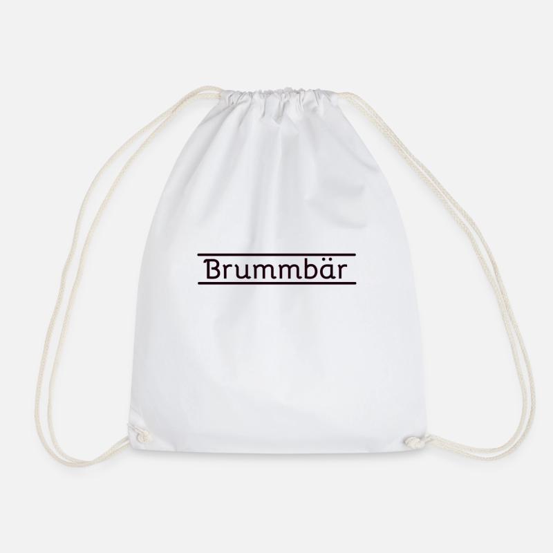 Brummbär - Turnbeutel - Weiß