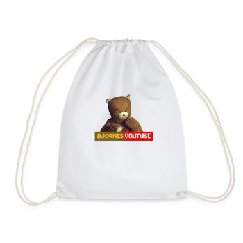 björnes youtube - Drawstring Bag - white - Front