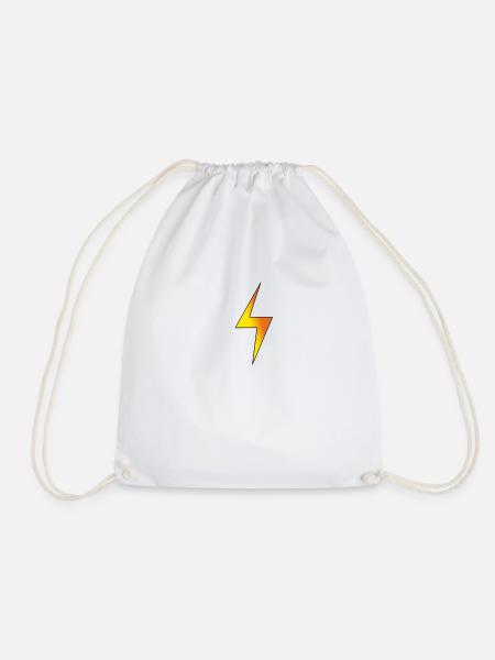 Blitz, Lightning - Turnbeutel - Weiß