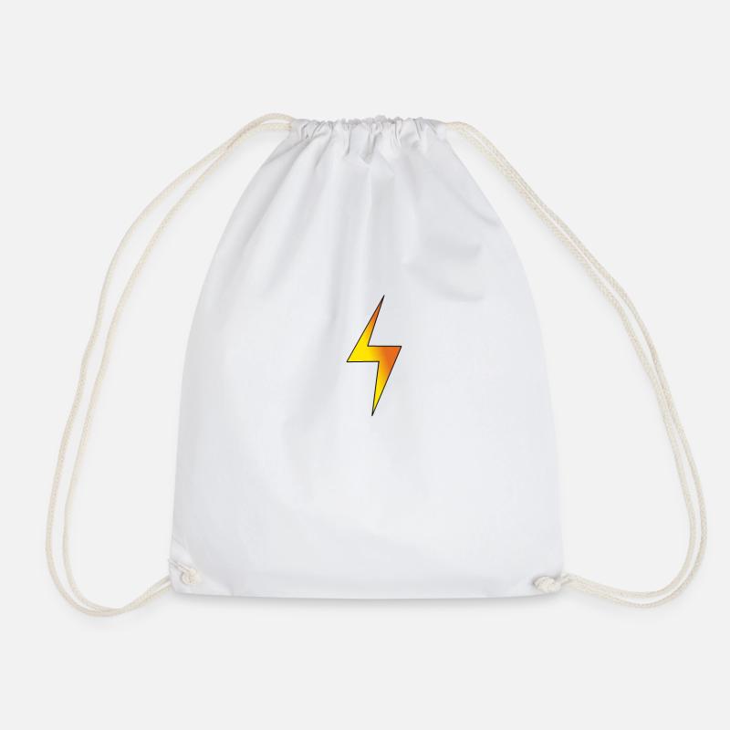 Blitz, Lightning - Turnbeutel - Weiß