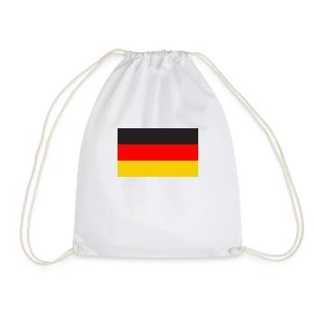 deutschlandflagge - Turnbeutel - Weiß - Vorne