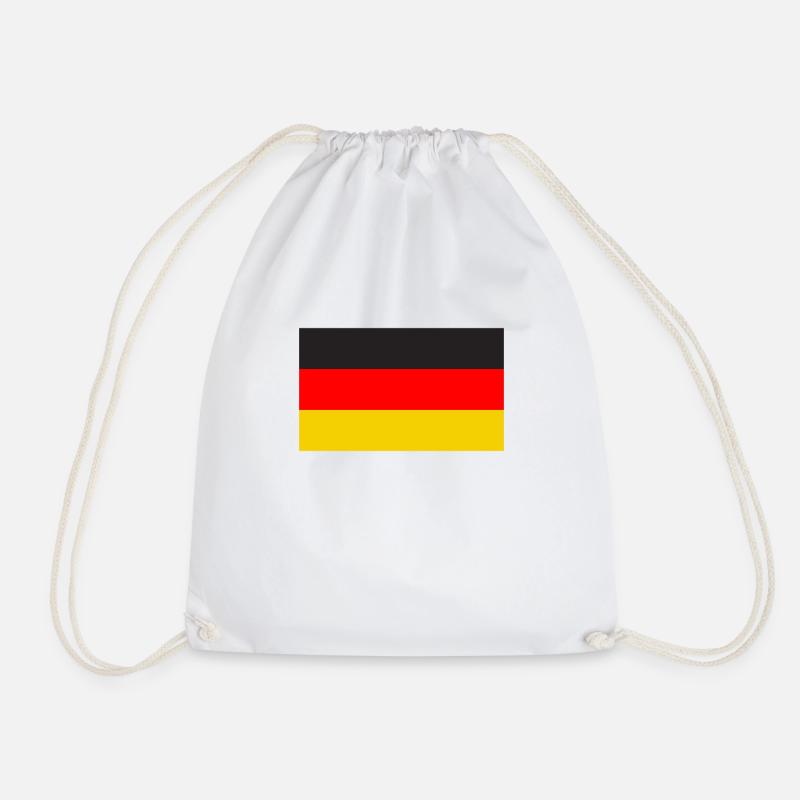 deutschlandflagge - Turnbeutel - Weiß