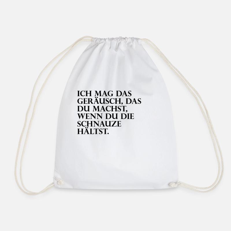 Lustiger Spruch design - Turnbeutel - Weiß