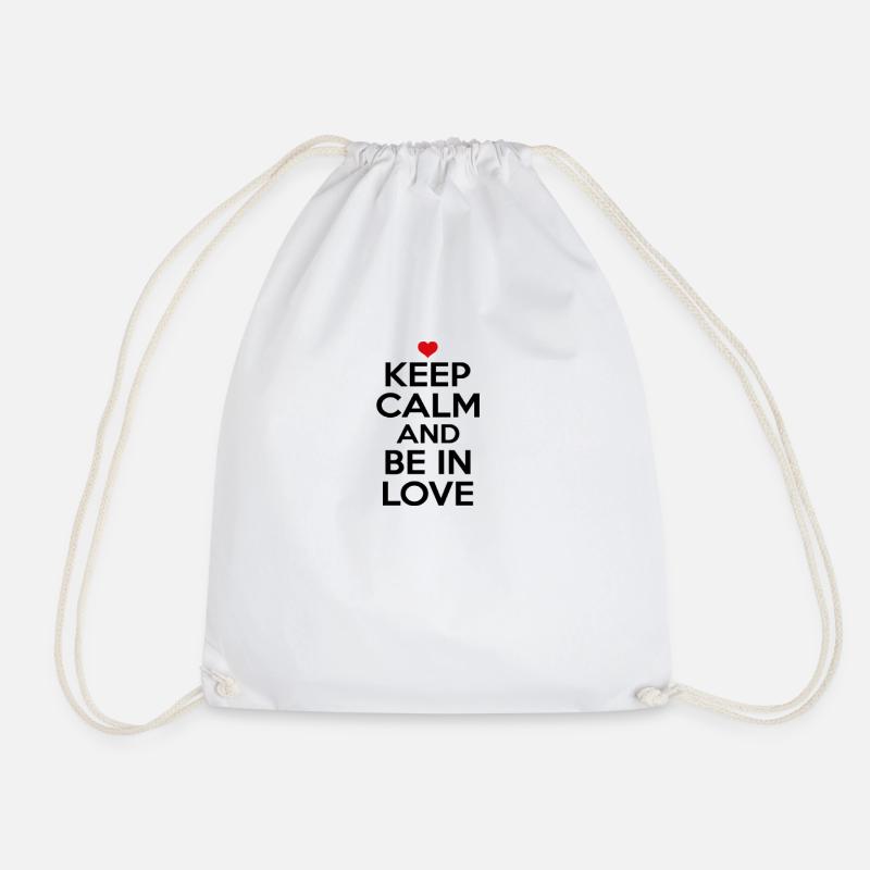 Keep Calm and be in Love - Turnbeutel - Weiß