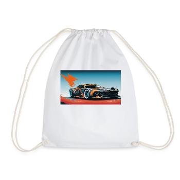 Colorful Racecar - Turnbeutel - Weiß - Vorne