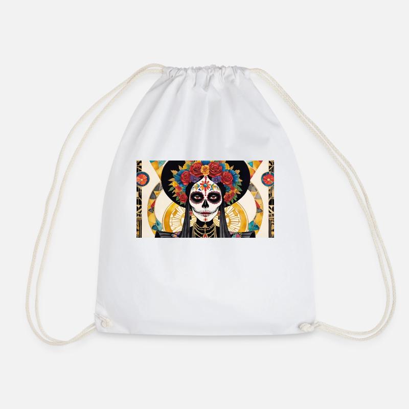 LA CATRINA DELUXE - Drawstring Bag - white