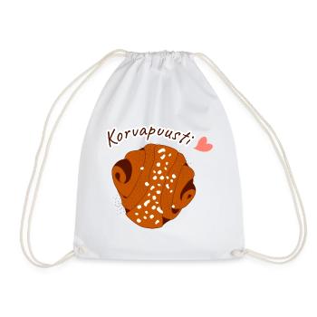 Rouleaux finlandais à la cannelle - Korvapuustit - Sac de sport léger - blanc - Devant