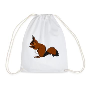 squirrel28 - Drawstring Bag - white - Front