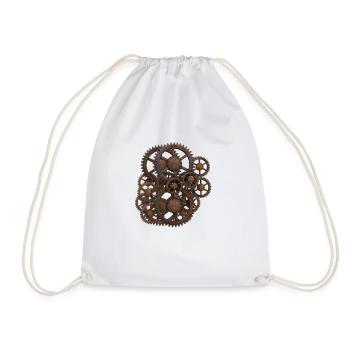 engrenage - Sac de sport léger - blanc - Devant