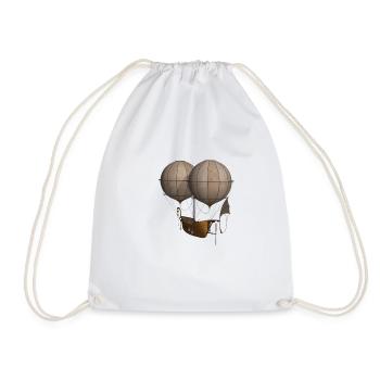airship - Drawstring Bag - white - Front
