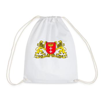 Wappen von Danzig - Turnbeutel - Weiß - Vorne