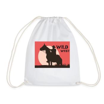 Wild West - Drawstring Bag - white - Front
