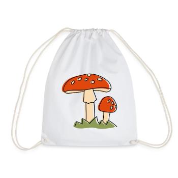 Mouche champignons agaric Champignon - Sac de sport léger - blanc - Devant