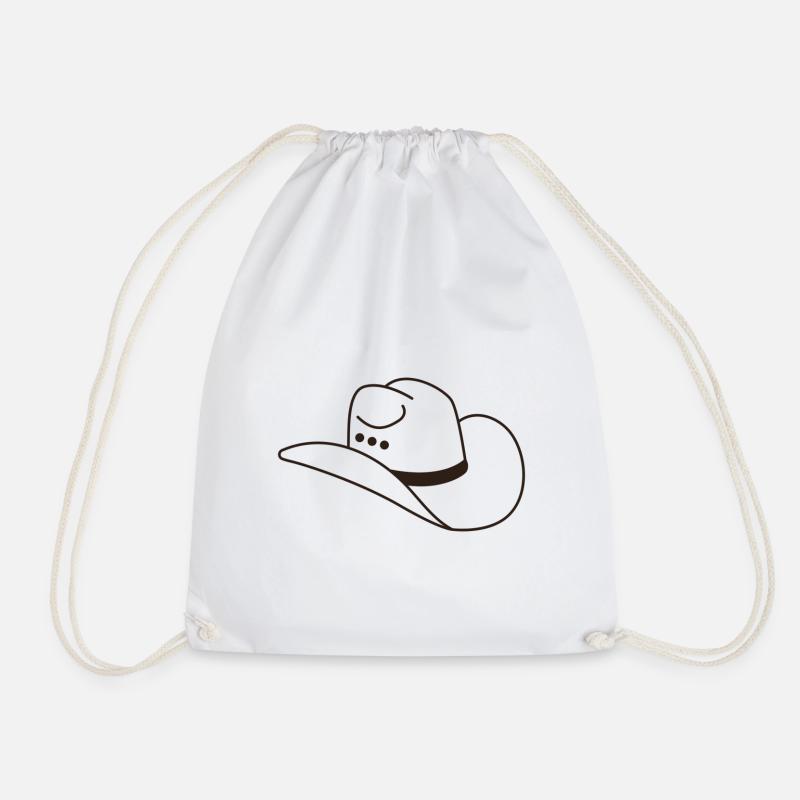 Chapeau de cowboy - Sac de sport léger - blanc
