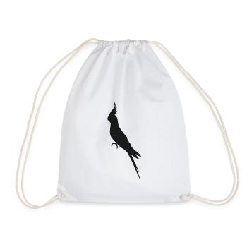 Cockatiel - Drawstring Bag - white - Front