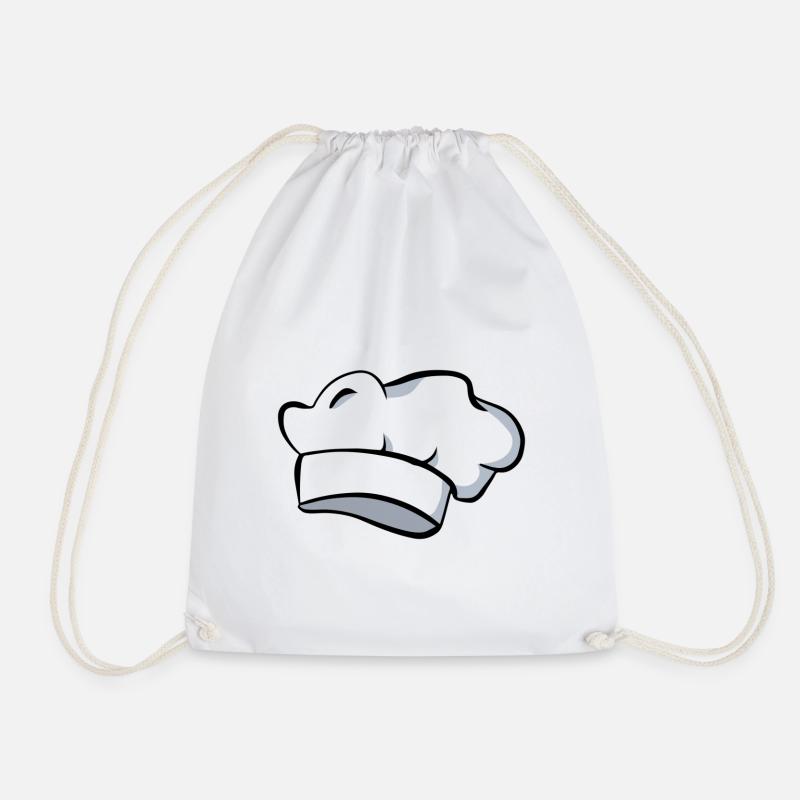Chef's hat Chef Chef Kitchen Chef - Drawstring Bag - white