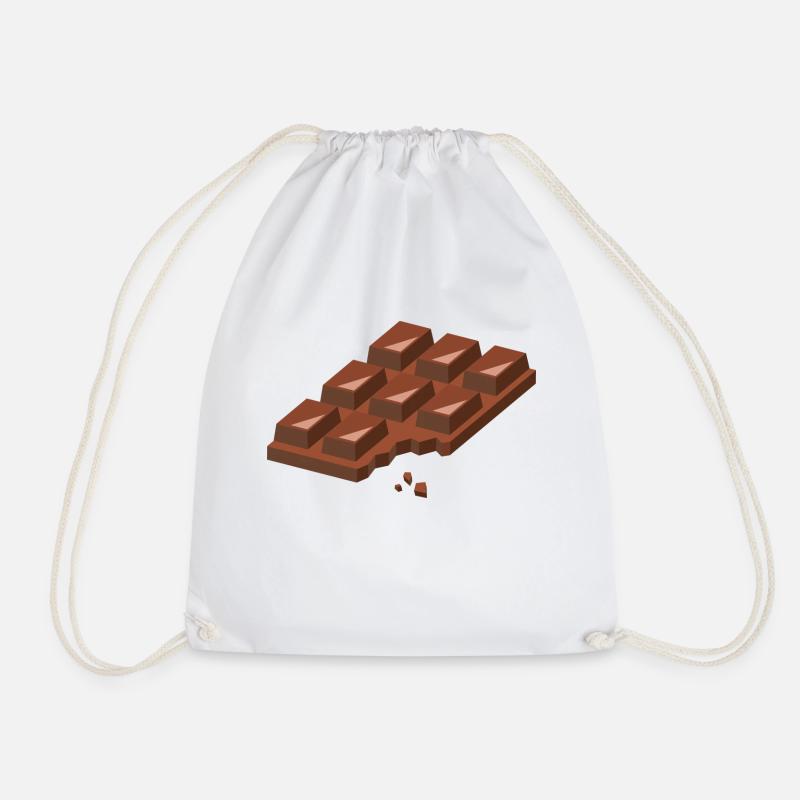 chocolat - Sac de sport léger - blanc
