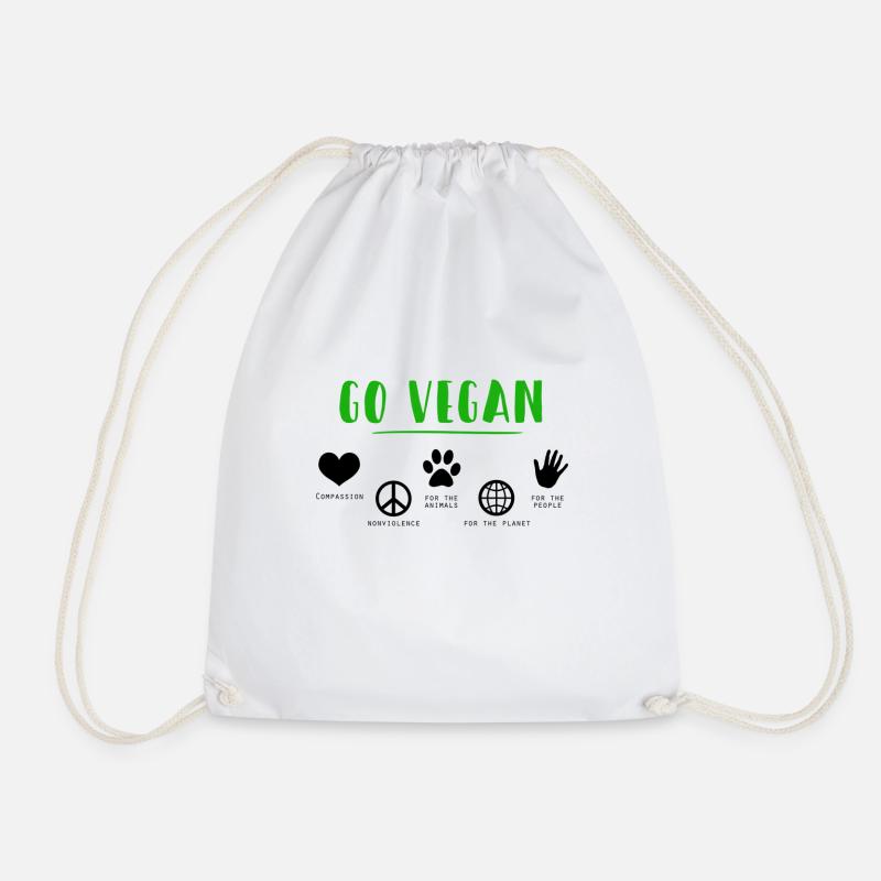 végan - Sac de sport léger - blanc