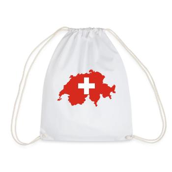 Schweiz - Turnbeutel - Weiß - Vorne