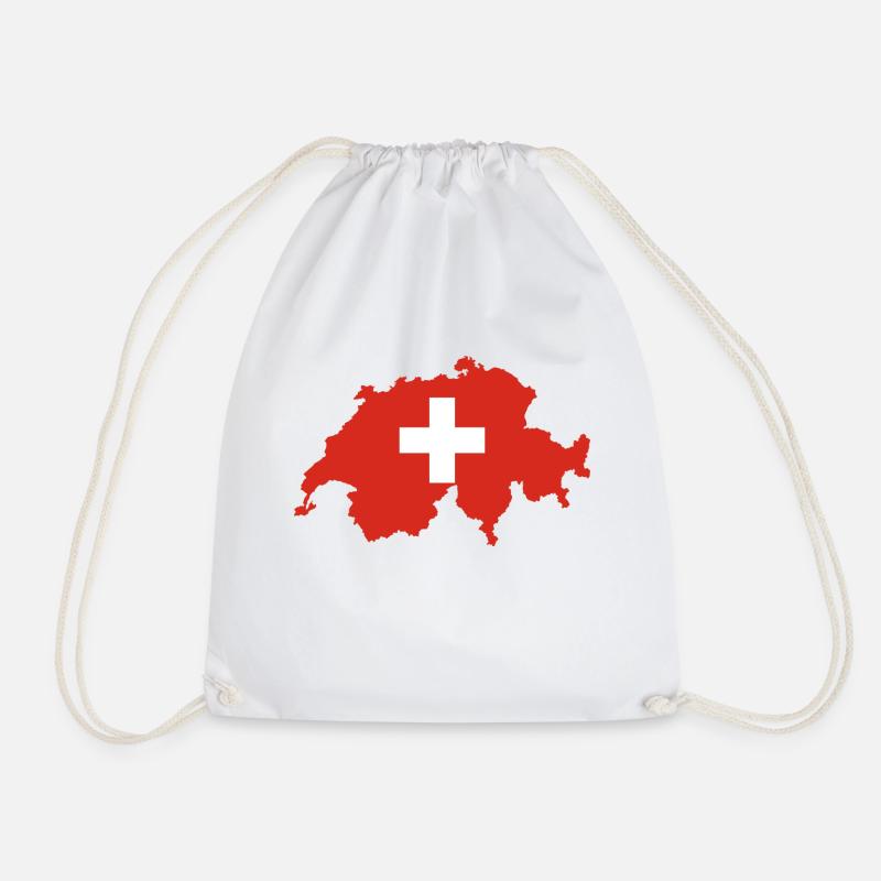 Schweiz - Turnbeutel - Weiß