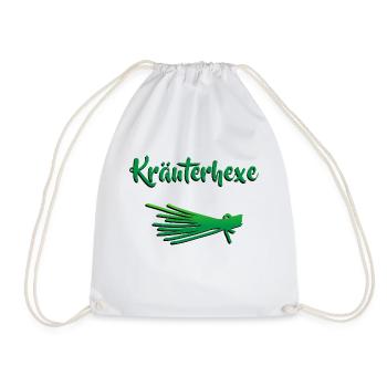 Kräuterhexe Kräuter Schnittlauch - Turnbeutel - Weiß - Vorne