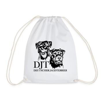 German Hunting Terrier Hunting Dogs Portrait Wilsigns - Drawstring Bag - white - Front