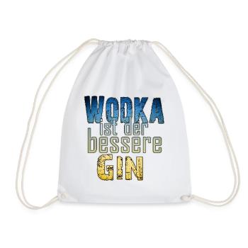 Lustiger Wodka Spruch | Yolo-Artwork - Turnbeutel - Weiß - Vorne
