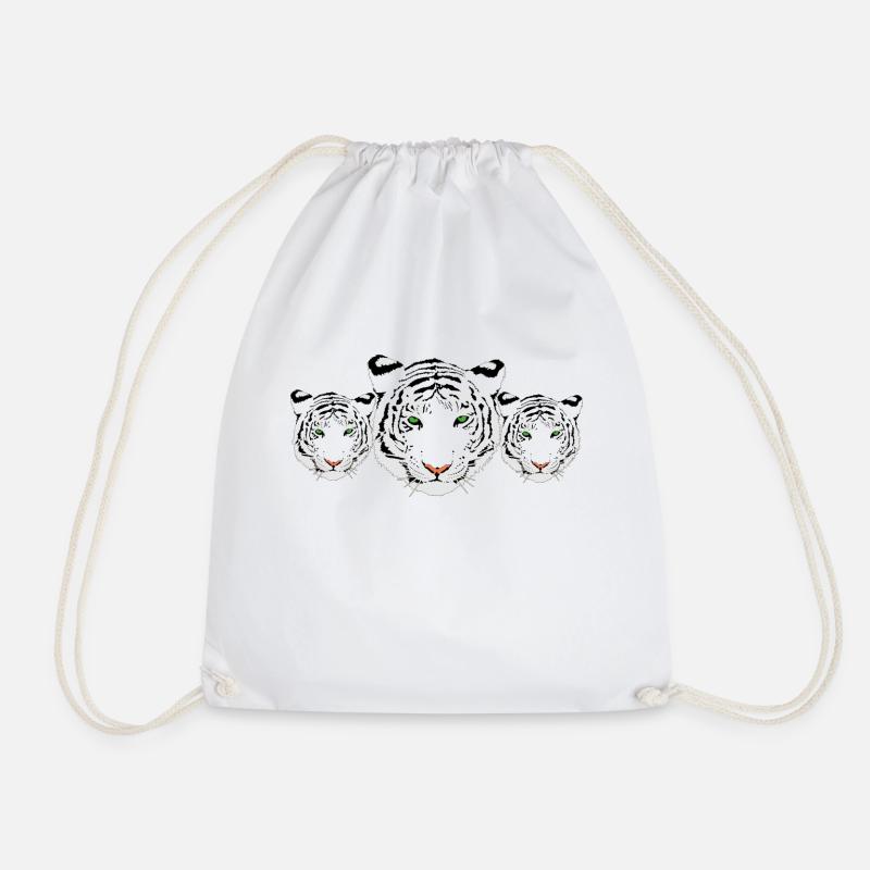 tigre blanc - Sac de sport léger - blanc