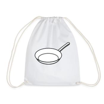 casserole - Sac de sport léger - blanc - Devant
