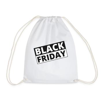 black friday - Turnbeutel - Weiß - Vorne