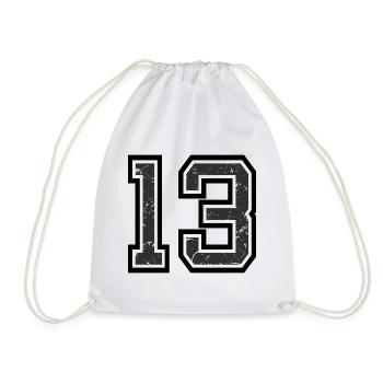 Cool Number 13 - 13 ans 13th Birthday Gift - Sac de sport léger - blanc - Devant