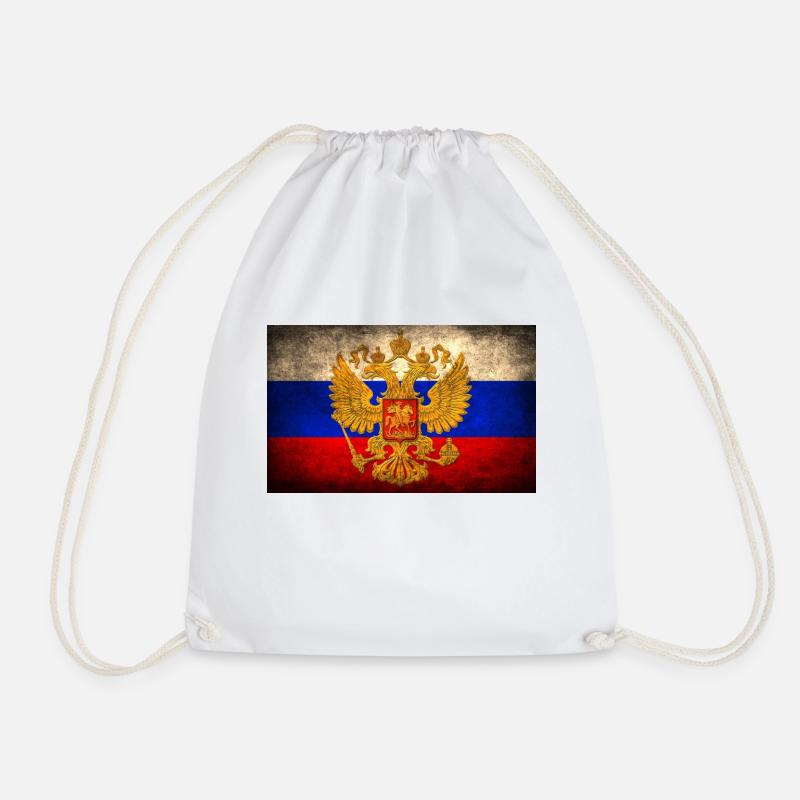 Drapeau russe - Sac de sport léger - blanc