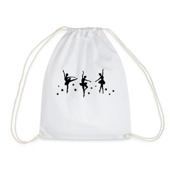 Ballet dancer - Drawstring Bag - white - Front