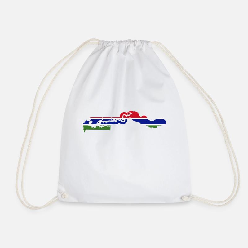 Gambia flag - Turnbeutel - Weiß