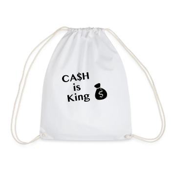 Cash is King - Turnbeutel - Weiß - Vorne