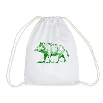 pig39 - Turnbeutel - Weiß - Vorne