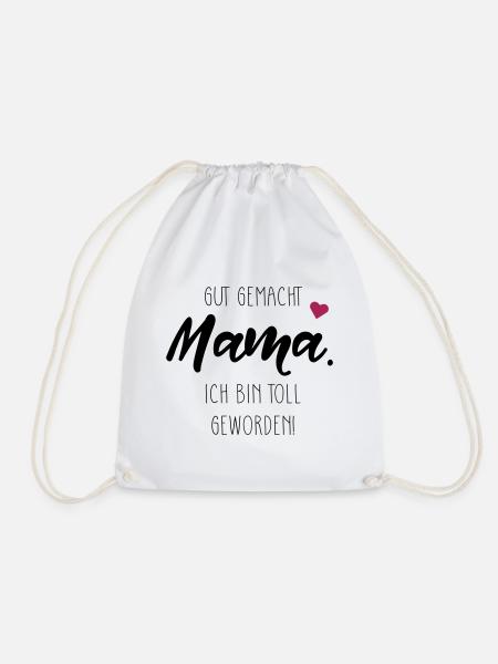 Beste Mama Danke Mami Tochter Sohn Spruch Geschenk - Turnbeutel - Weiß